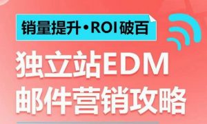 销量提升•ROI破百 独立站EDM邮件营销攻略，如何通过邮件营销每年获得100万美金销售额!-数屿科技资源网