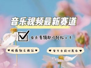 音乐视频赛道最新玩法，纯原创不违规，可所有平台同时发布，会点剪辑即可轻松拿捏-数屿科技资源网