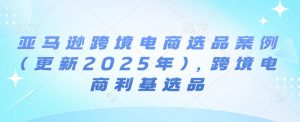 亚马逊跨境电商选品案例(更新2025年3月),跨境电商利基选品-数屿科技资源网