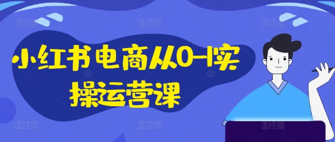 小红书电商从0-1实操运营课，小红书手机实操小红书/IP和私域课/小红书电商电脑实操板块等-数屿科技资源网