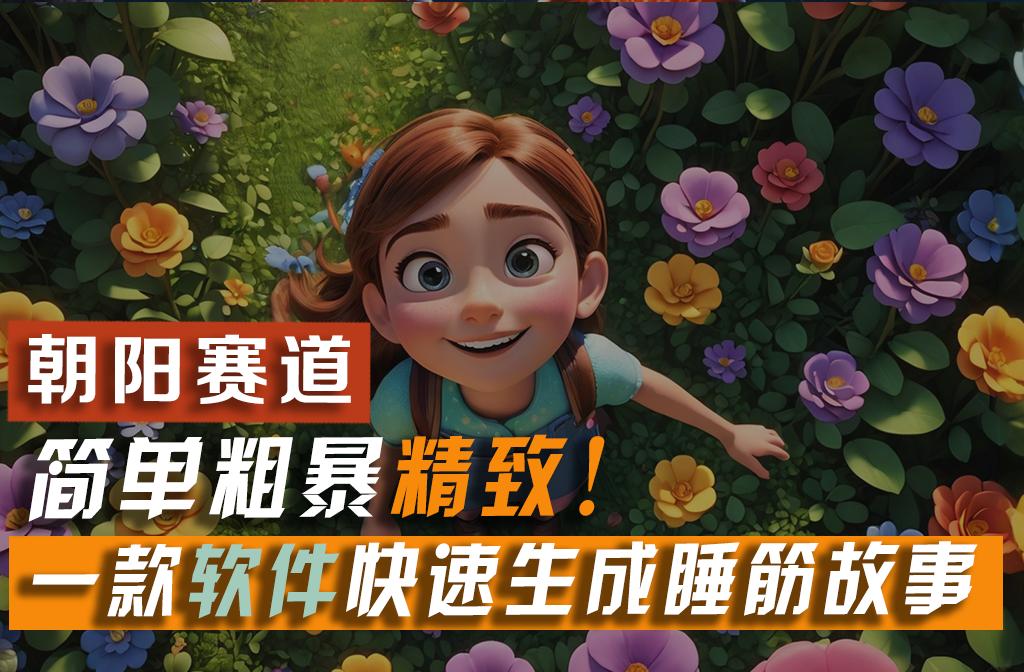 利用一款软件5分钟一条爆款睡筋故事，简单粗暴精致！小白月入2w+-数屿科技资源网