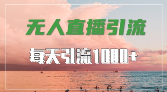抖音快手视频号全平台通用，无人直播引流法，超暴力引流1000+高质量精准创业粉【揭秘】-数屿科技资源网