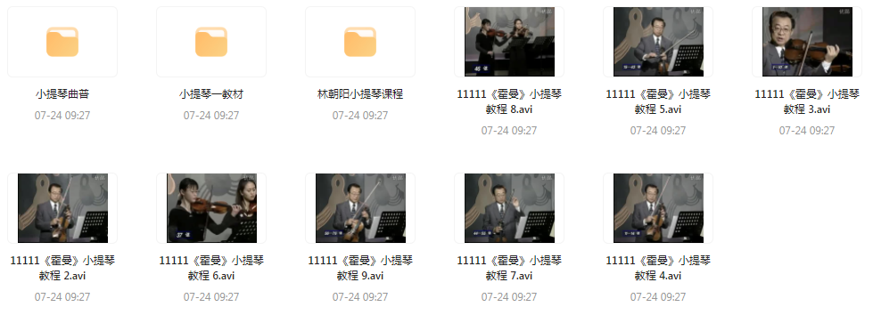 霍曼小提琴教学视频-数屿科技资源网