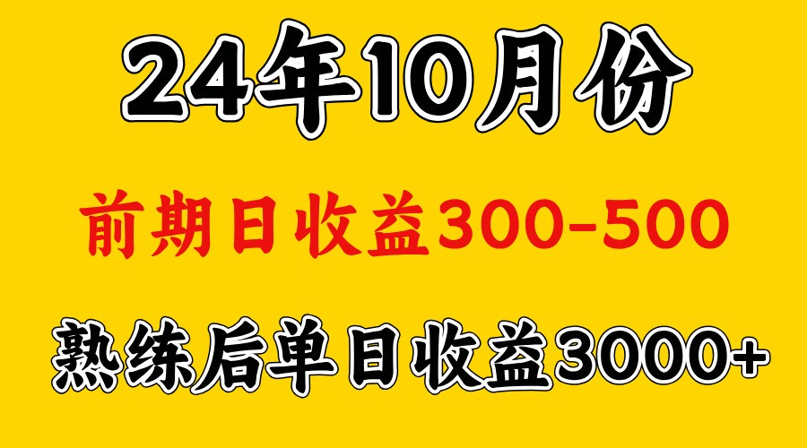 高手是怎么赚钱的.前期日收益500+熟练后日收益3000左右-数屿科技资源网