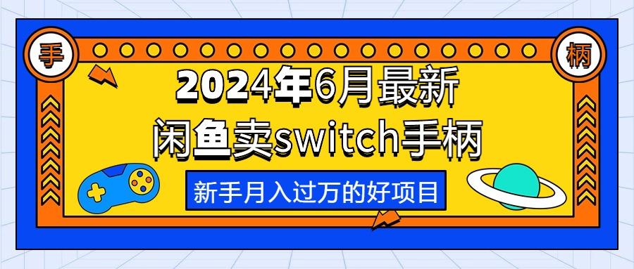2024年6月最新闲鱼卖switch游戏手柄，新手月入过万的第一个好项目-数屿科技资源网