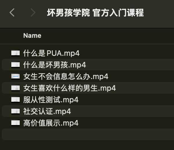 坏男孩学院 官方入门课程-数屿科技资源网