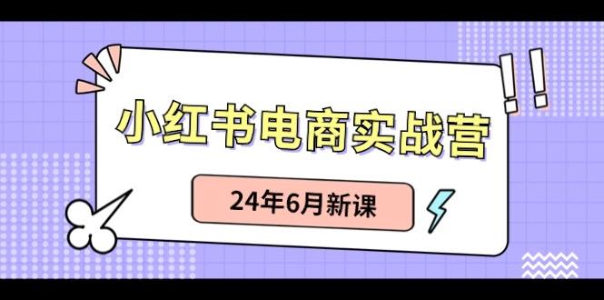 小红书电商实战营：小红书笔记带货和无人直播，24年6月新课-数屿科技资源网