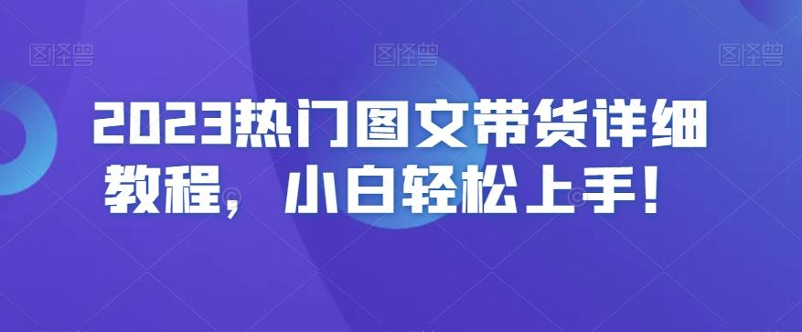 2023热门图文带货详细教程，小白轻松上手！-数屿科技资源网