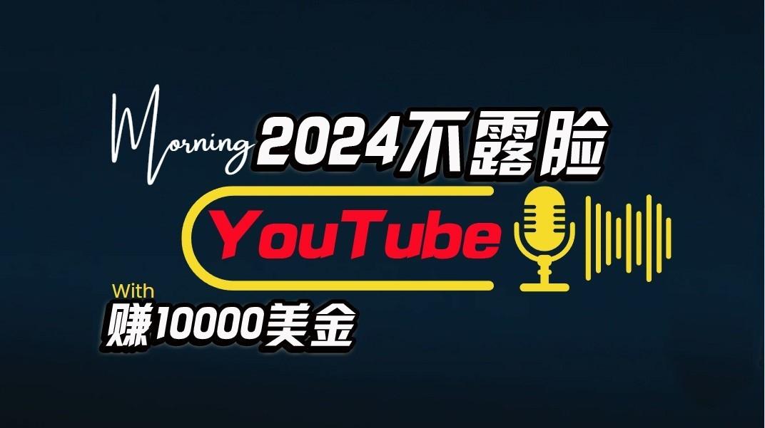 AI做不露脸YouTube赚$10000/月,傻瓜式操作,小白可做,简单粗暴-数屿科技资源网